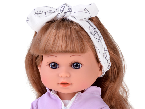 Adorable Doll Jaśminka with Long Hair 38cm in an Elegant Outfit ZA5876