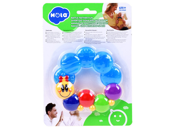 Teether for baby caterpillar TEETHING ZA0635