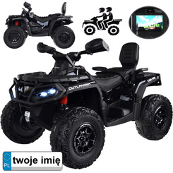 Quad na akumulator dla dzieci 2 osob CAN-AM OUTLANDER 4x4 Panel LED PA0326