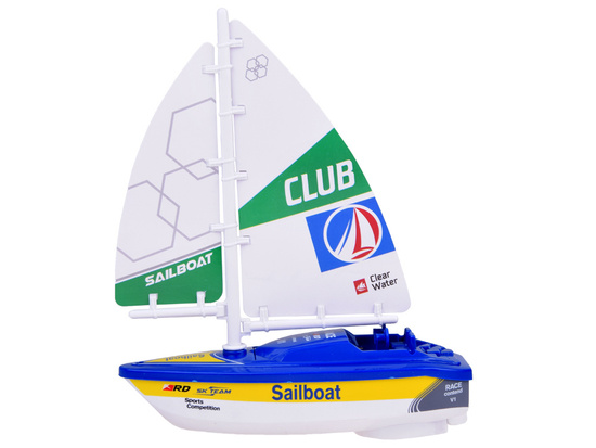 Colorful Sailboat battery operated water boat for children ZA5234