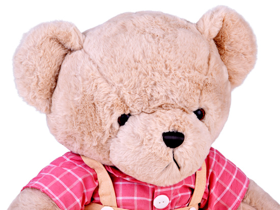 Teddy bear - beige Filip 58cm in pink VINTAGE shirt ZA5923 A