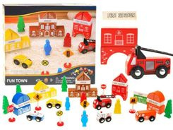 Wooden blocks TOWN Fire brigade ZA1804