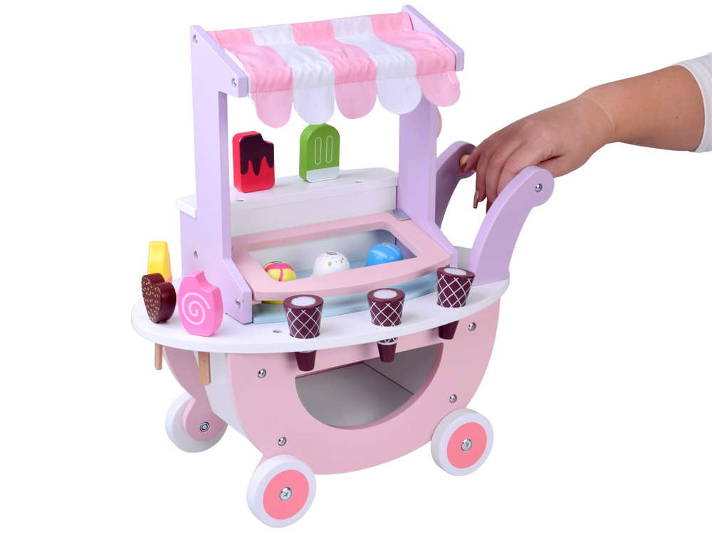 Pastelowa słodka LODZIARNIA na kółkach z drewna + 8 różnych lodów ZA5946 pol_pl_Lodziarnia-drewniana-ZA5946-22697_8