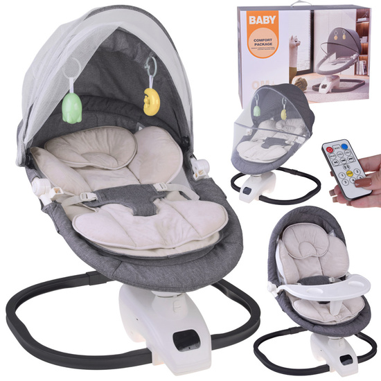 Baby Rocker Bouncer Chair 3in1 with Mosquito Net and Remote Control ZA5822