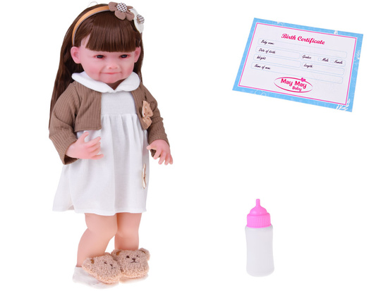 Duża Lalka dziewczynka 55 cm – uroczy wygląd i figlarny uśmiech ZA5830