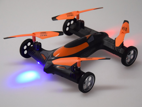 Remote-controlled DRONE Quadcopter with camera 2 in 1 Flying + Driving RC0725 PO