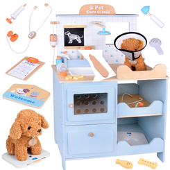 Wooden Veterinary Clinic – Vet Clinic with Puppy + Accessories ZA5939