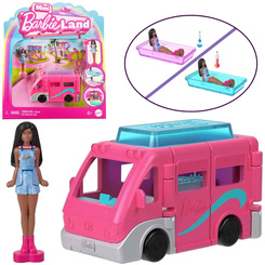 Mattel Mini Barbie Land Tourist Doll + Camper Van ZA6038 C