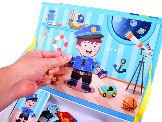 Magnetic puzzle book boys 59 pieces ZA3765