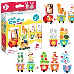 CzuCzu Puzzle Pociąg cyferki nauka liczenia ZA4088