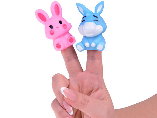 Rubber finger puppets FARM animals - set of 5 ZA5600 figures