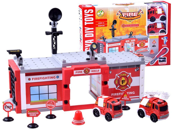 Constructional blocks Fire brigade Police 59 ele. ZA2443