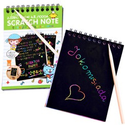 Notebook Rainbow scratch card with ZA3913 stylus