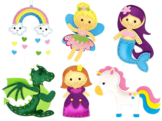 DIY creative kit world of fairy tales felt set ZA5277