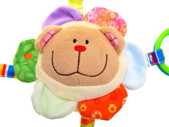 Hanger for a cot or stroller - rustling soft TEDDY BEAR ZA1823