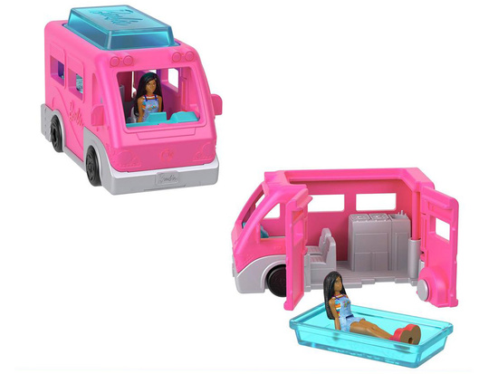 Mattel Mini Barbie Land Tourist Doll + Camper Van ZA6038 C