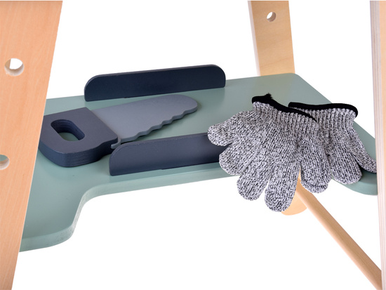 Wooden workshop for a little handyman tools for children ZA5616