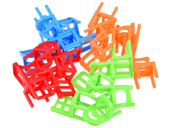 Colorful Falling Chairs Arcade Game x 24 pieces GR0500