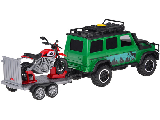 Off-road vehicle with trailer + MOTOR Light and sound ZA5913