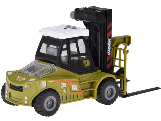 FORKLIFT with moving forks + light and sound effects ZA5978