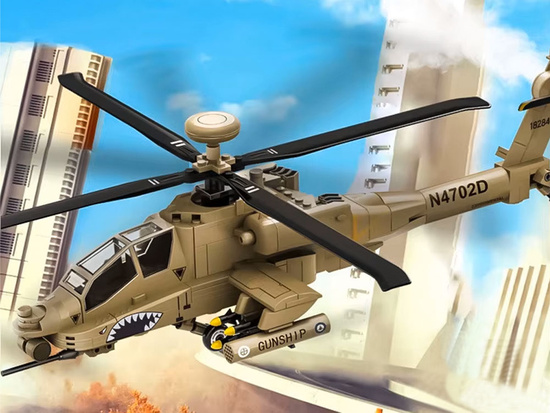 Technical Building Blocks Combat Helicopter AH-64 Helicopter Blocks 259 pcs ZA5676