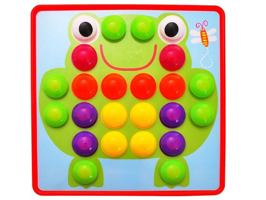 Kreatywna mozaika Montessori UKŁADANKA guzikowa - obrazki pinezki ZA1706