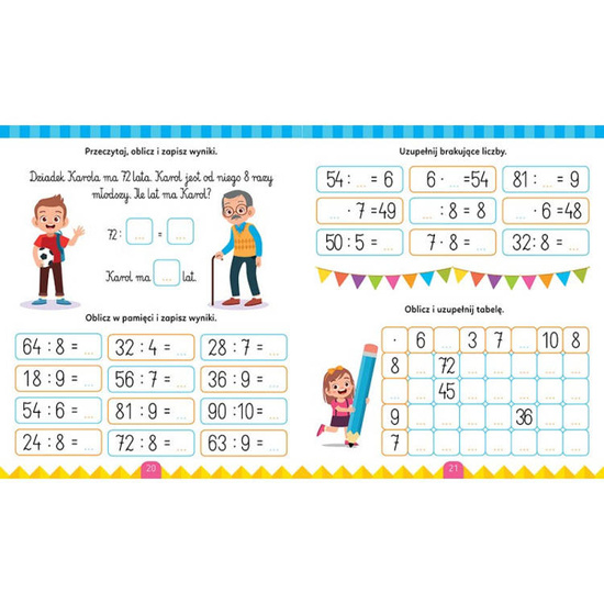 Aksjomat Moja tabliczka mnożenia z pisakiem. 8+ KS0749