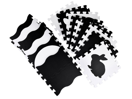Foam puzzle - contrasting mat for babies ANIMALS ZA4783