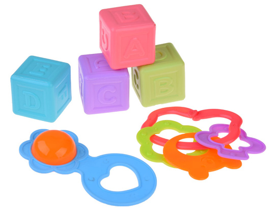 A set of accessories for a baby doll, potty blocks, duck ZA4800