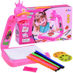 Tablica Rzutnik Projektor z koroną + Pisaki TA0067