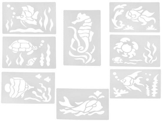 AIRBRUSH Creative Art Set - Painting Pump, Markers and Stencils ZA5710