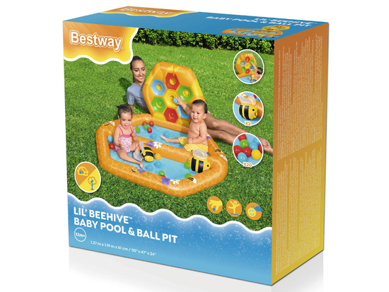 Bestway Inflatable Playground for Babies with Balls BEES 52639