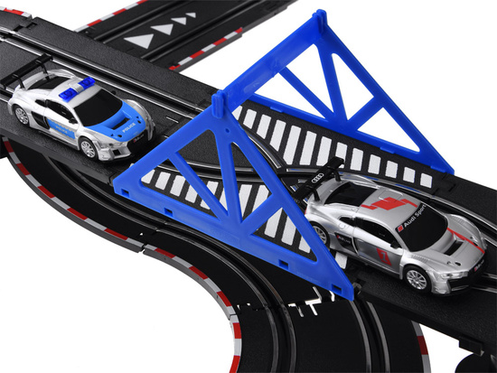 Electric car rally racing track 2 cars AUDI route 8m RC0620
