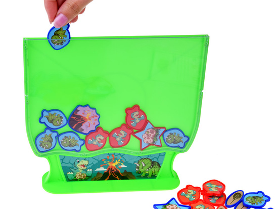 Gra zręcznościowa strategiczna połącz 5 Dinozaury układanka GR0614