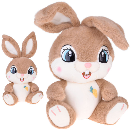 Plush rabbit 40 cm. Charming brown CARAMEL with foldable ears ZA5922