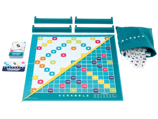 Mattel Gra słowna Scrabble 2w1 (edycja polska) - wersja odnowiona GR0828