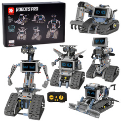 5-in-1 Remote Controlled Building Blocks - Build ROBOTS and Bring Them to Life! RC0742