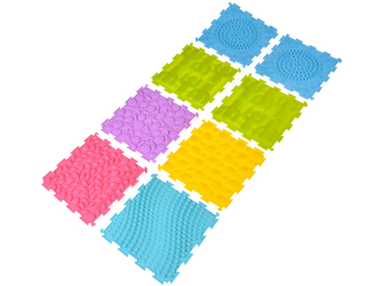 Rubber PUZZLE sensory mat, 8 pieces - development and fun ZA5862