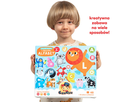 CzuCzu Duuuże puzzle z dziurką Alfabet ZA4077