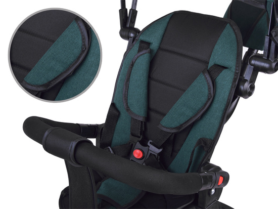 Rowerek dziecięcy trójkołowy Tiny Bike 3w1 z daszkiem OBRACANY  SP0650