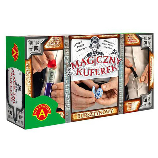 Alexander Magiczny kuferek - Bursztynowy - magiczne sztuczki ZA4858