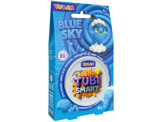 Tubi Smart Blue Sky sensory clay stretches, shoots, bounces ZA6131