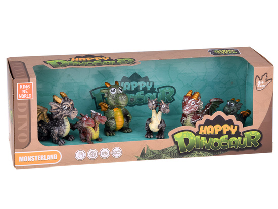 Fairy Tale Dragon Figurine Set 6 pcs – Magical Creatures ZA5883