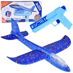 Foam Plane with LED light fired from the ZA5000 Gun