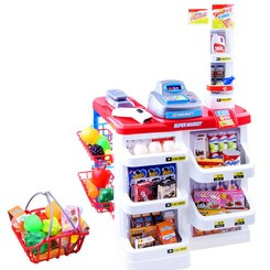 Kasa fiskalna SUPERMARKET koszyk Sklep ze skanerem ZA2681