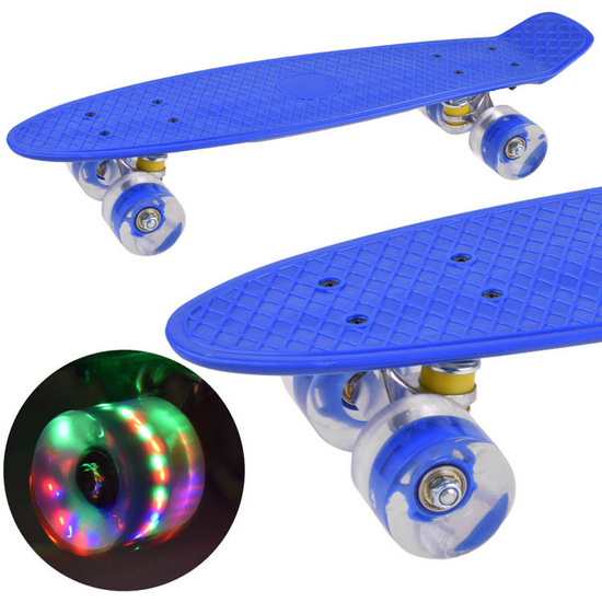 FISZKA skateboard for children with LED light-up wheels up to 50kg SP0715