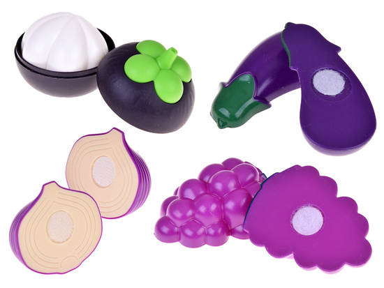 Set for cutting vegetables and fruits with Velcro + learning colors - 34 pieces ZA5904