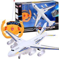 The remote-controlled plane operates on the RC0574