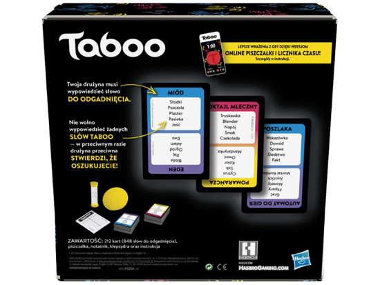 Hasbro Taboo Party Game (New Edition) - Guess the Word Against the Clock GR0824