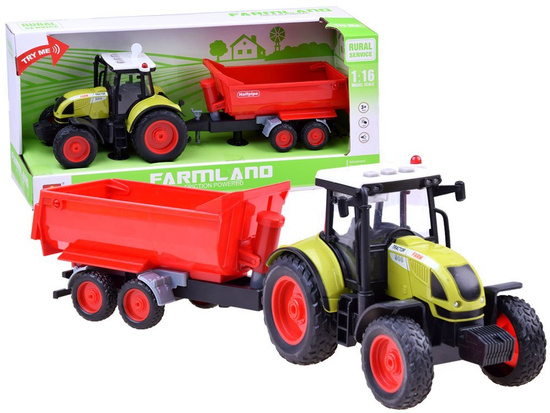 Toy Tractor and trailer agricultural machinery ZA2436